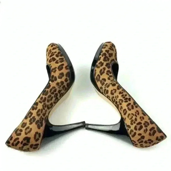 Franco Sarto heels size 6 Napoli calf hair patent - Picture 5 of 9